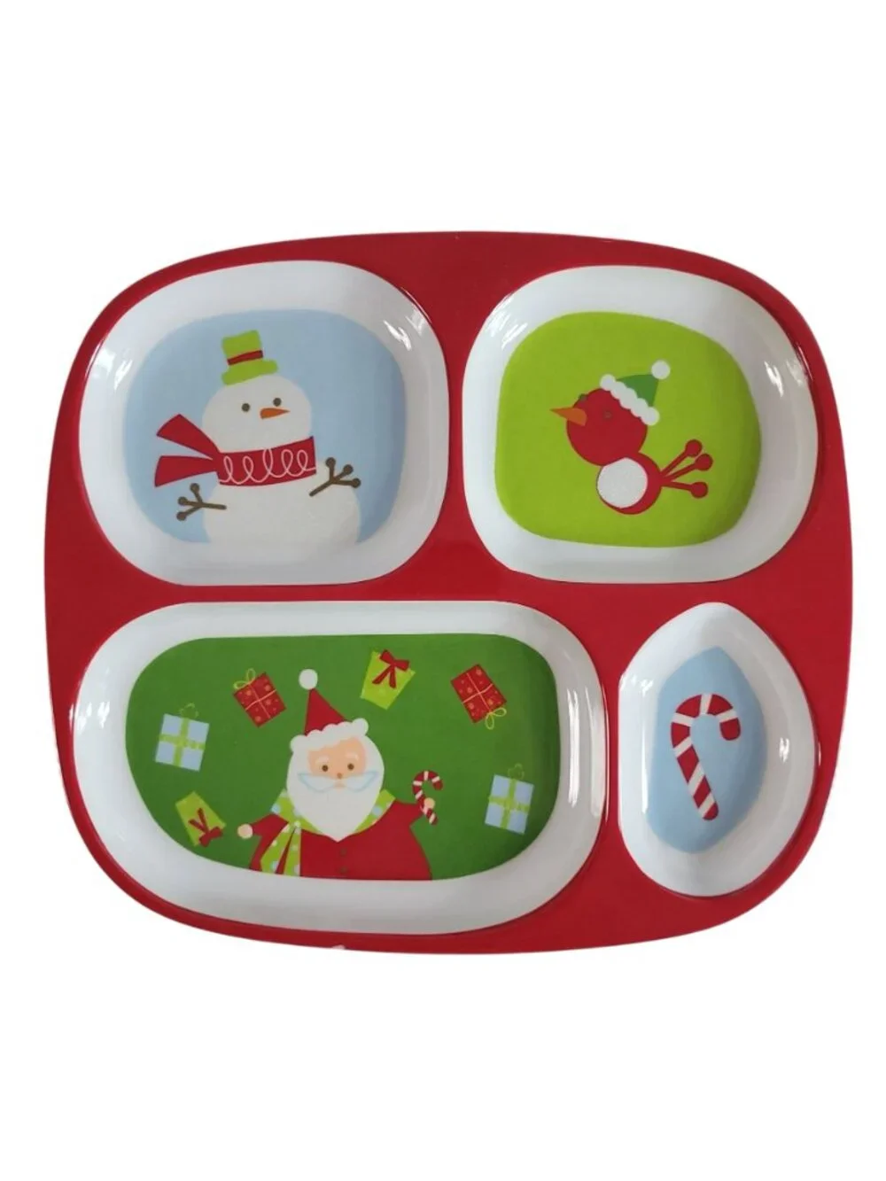 Target Holiday Melamine Divided Plates Set of 4 Halloween Thanksgiving Christmas